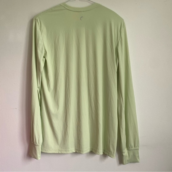 Zyia Active Primo Ribbed Long Sleeve Tee T-Shirt • Pistachio Green • M Medium - Picture 7 of 14